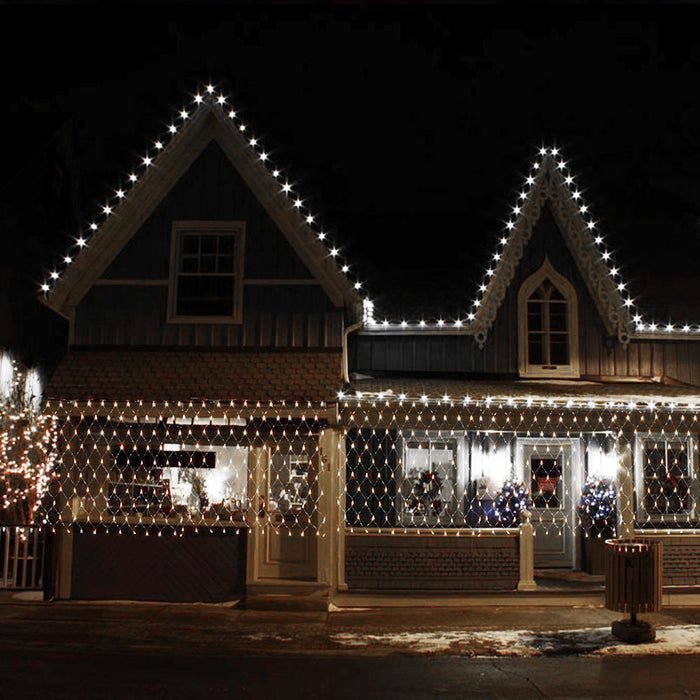 AGPtEK 300LED Net Mesh Fairy String Light Christmas Lights Lighting Party Wedding Tree-wrap White
