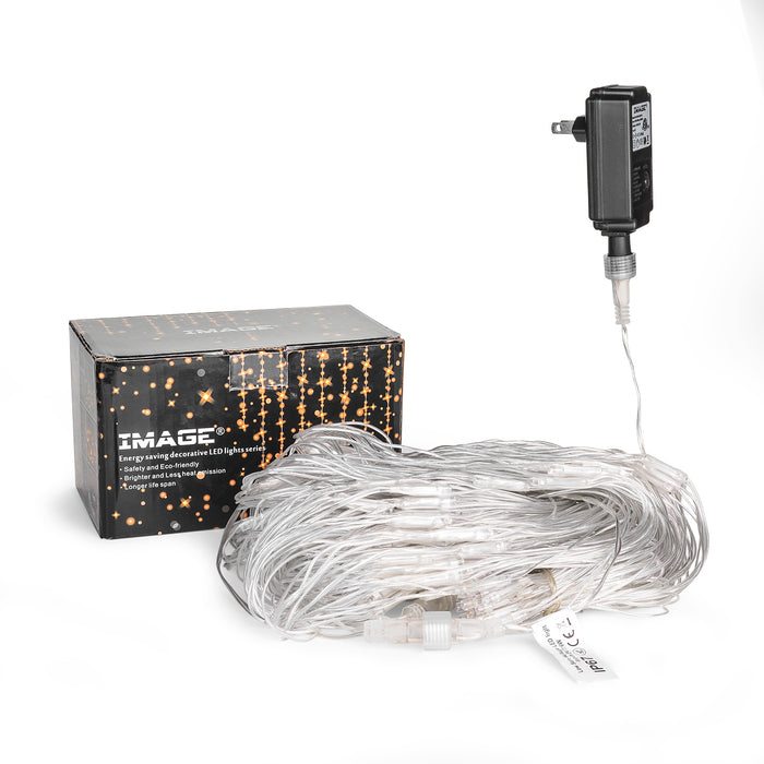 AGPtEK 300LED Net Mesh Fairy String Light Christmas Lights Lighting Party Wedding Tree-wrap White