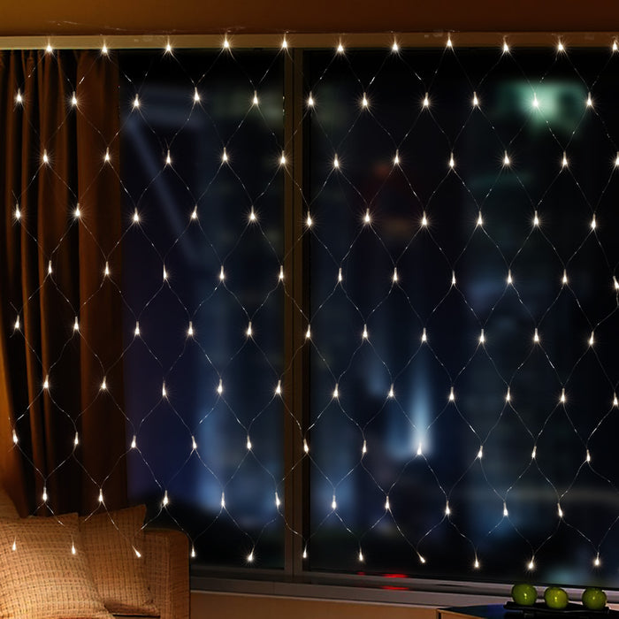 AGPtEK 300LED Net Mesh Fairy String Light Christmas Lights Lighting Party Wedding Tree-wrap White