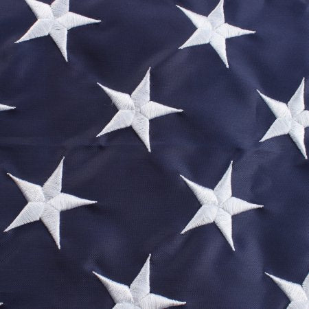AGPtek American Flag / US USA Flag Embroidered Stars and Sewn Stripes 3 x 5ft / 90 x 150cm Nylon