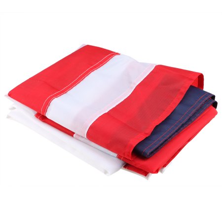 AGPtek American Flag / US USA Flag Embroidered Stars and Sewn Stripes 3 x 5ft / 90 x 150cm Nylon