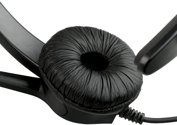 AGPtEK Call Center Hands-Free Noise Cancelling Corded Monaural Headset with Mic Mircrophone