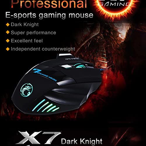 AGPTEK Ownuzz 5500DPI 5500 DPI 7 Button LED Optical USB Wired Gaming Mouse Mice for Pro Gamer