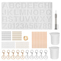 Alphabet Number Silicone Mould Set DIY Casting Mold Jewelry Making Craft