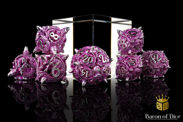 Ancient Wyvern Metal RPG Dice Set | 7 Pieces