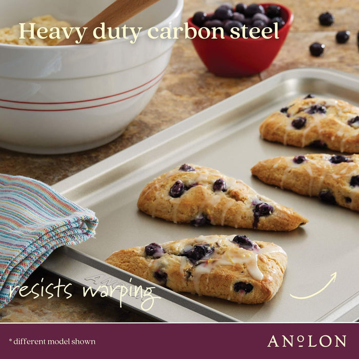 Full display view: for everyday cooking – carbon steel – Anolon Ceramic Reinforced Crisper Tray 33cm