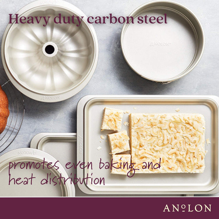 Product detail view: springform cake pan for cheesecake and layer cakes – carbon steel – Anolon Ceramic Reinforced Springform Pan 23cm