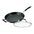 For searing, frying and everyday cooking – hard-anodised aluminium – Anolon Endurance+ Nonstick Induction Covered French Skillet 30cm
