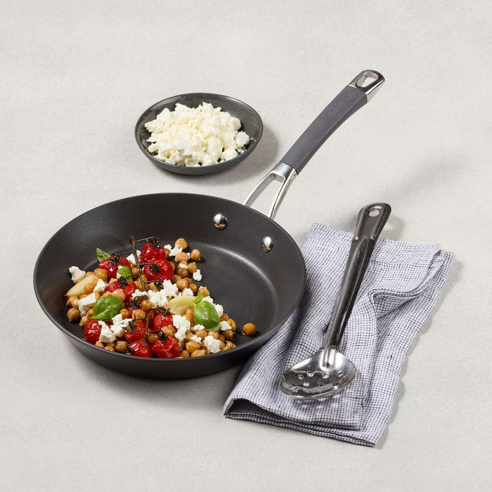 Product detail view: for searing, frying and everyday cooking – hard-anodised aluminium – Anolon Endurance+ Nonstick Induction Open French Skillet 24cm