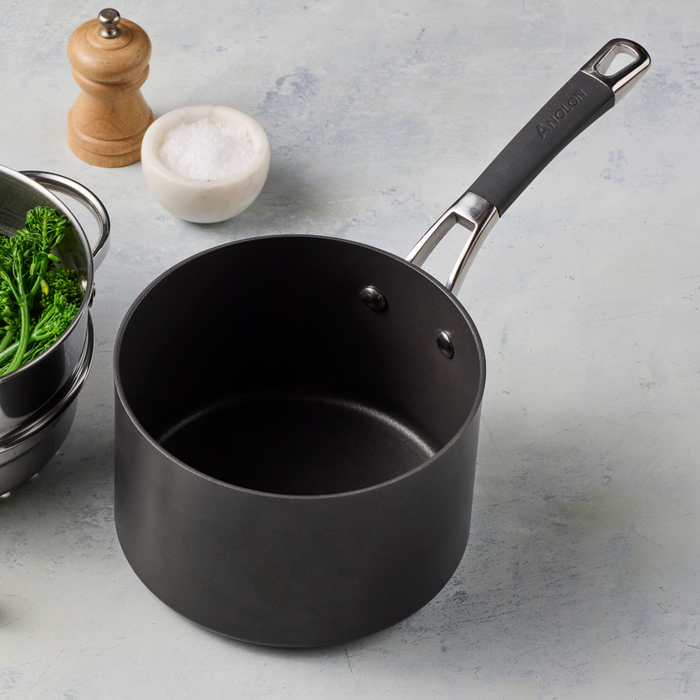 Product detail view: for soups and sauces – hard-anodised aluminium – Anolon Endurance+ Nonstick Induction Saucepan 16cm/1.9L