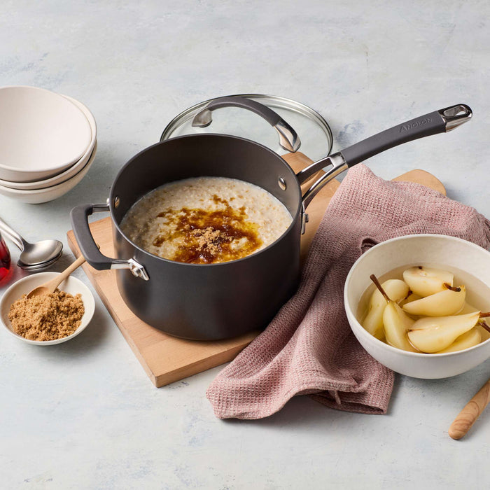 Product detail view: for soups and sauces – hard-anodised aluminium – Anolon Endurance+ Nonstick Induction Saucepan 20cm/3.8L