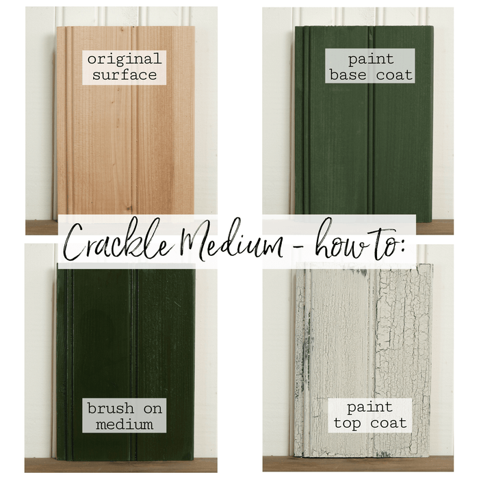 Old Fashioned Milk Paint Antique Crackle Medium - DIY Aged Effects