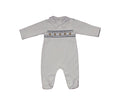 Anton Bears Handsmocked Pajama Babygrow