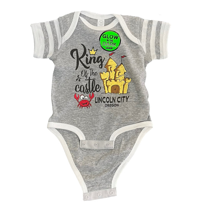 Apparel - Infant Onesie King of the Castle Grey