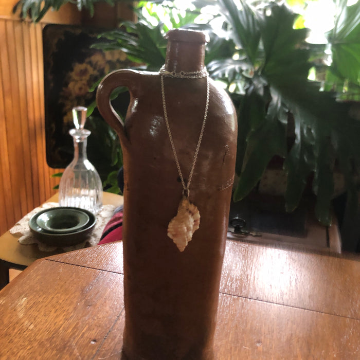 Apple Murex Artisan Made Pendant Handcrafted Peach Sea Shell Necklace 1.25 in x 1 in