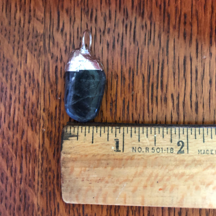 Artisan Made Rock Pendant Resembles Sodalite Handcrafted Necklace 3/4in x 1.25in