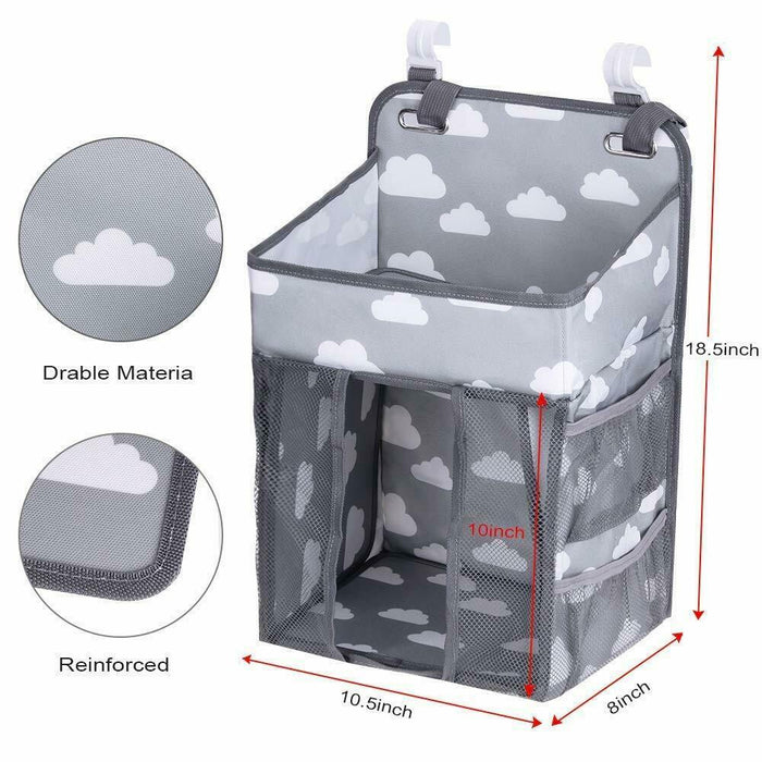 Baby Hanging Crib Organizer Nappy Diaper Changing Storage Caddy Bag Organiser