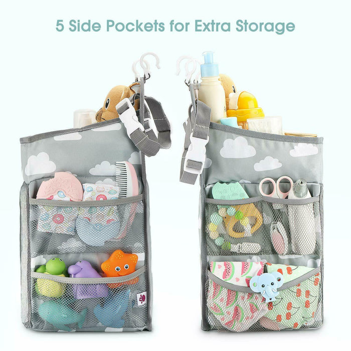 Baby Hanging Crib Organizer Nappy Diaper Changing Storage Caddy Bag Organiser