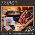 Firefly Barbecue bacon curing kit with gloves and instructions