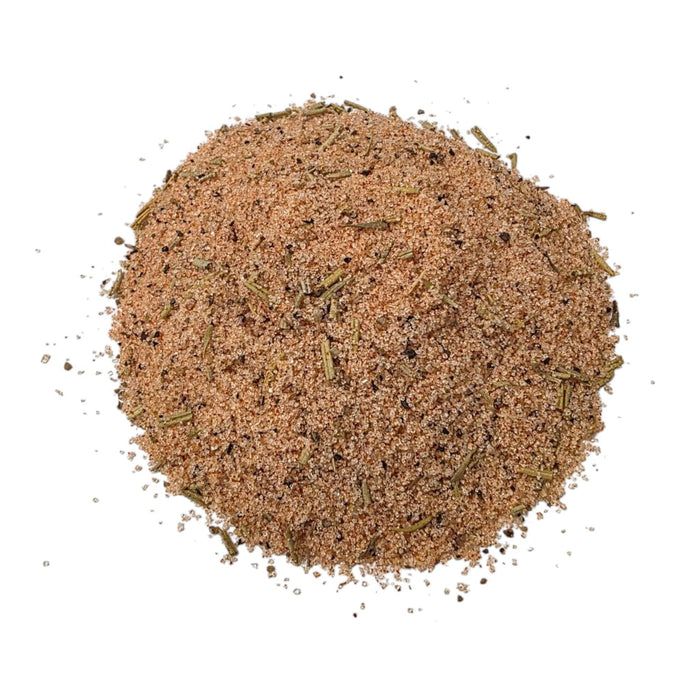 Spice mix with rosemary and black pepper for bacon curing