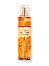 BATH & BODY WORKS FRAGRANCE MIST BODY SPRAY 8 oz "Pumpkin Swirl Cake"