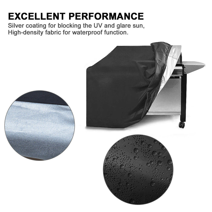 BBQ Gas Grill Cover 57" Barbecue Waterproof Outdoor Heavy Duty Protection Black