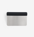 Misen stainless steel bench scraper with black silicone handle
