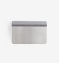 Misen bench scraper with stainless steel blade and gray silicone handle