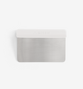 Misen stainless steel bench scraper with white plastic handle