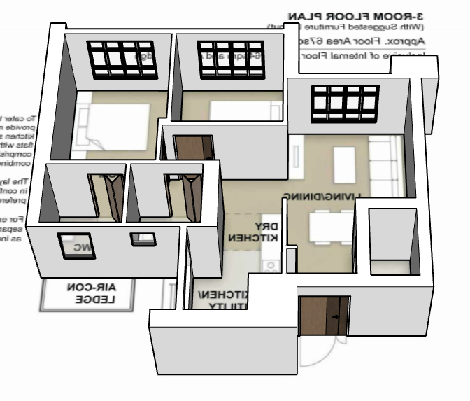 Berlayar Rise 3-room