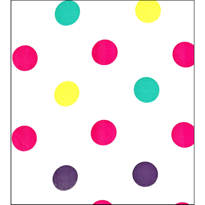 freckled sage big dot purple oilcloth swatch