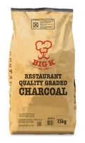 Big K Dura restaurant grade charcoal 15kg bag for BBQ grilling