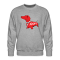 "Big Red Dog" Unisex Premium Sweatshirt - heather grey