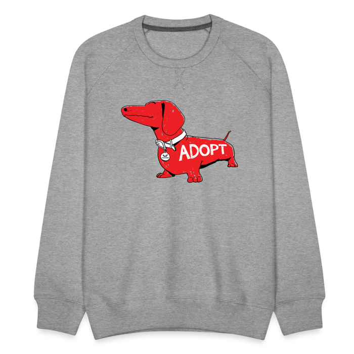 "Big Red Dog" Unisex Premium Sweatshirt - heather grey