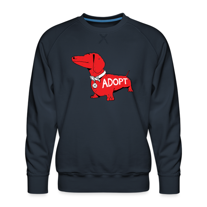 "Big Red Dog" Unisex Premium Sweatshirt - navy