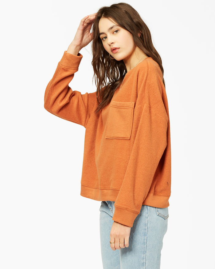 Billabong New Tides Boxy Crewneck Sweatshirt by Billabong