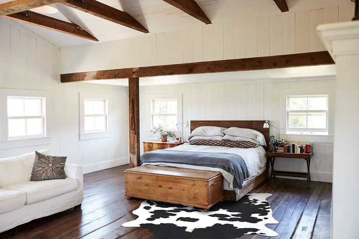 Black and White Cowhide Rug #B8458
