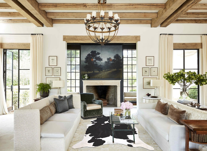 Black and White Cowhide Rug #B10509