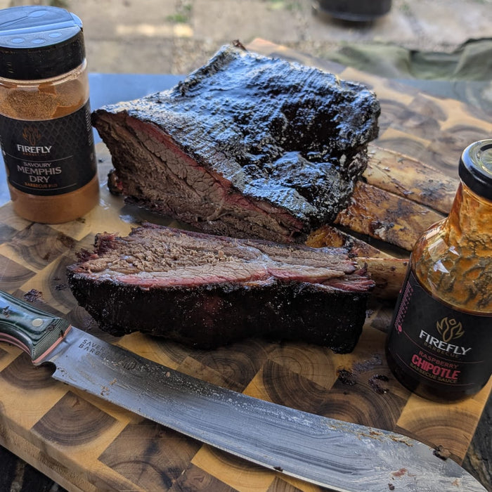 Grilled beef short ribs with BBQ sauce
