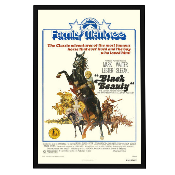 "Black Beauty" (1971) Framed Movie Poster