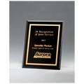 Black Glass Plaque - Gold & Silver - Easel Back - Schoppy's Since 1921