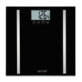 Taylor black glass body composition scale with digital display showing weight 126.4 lb