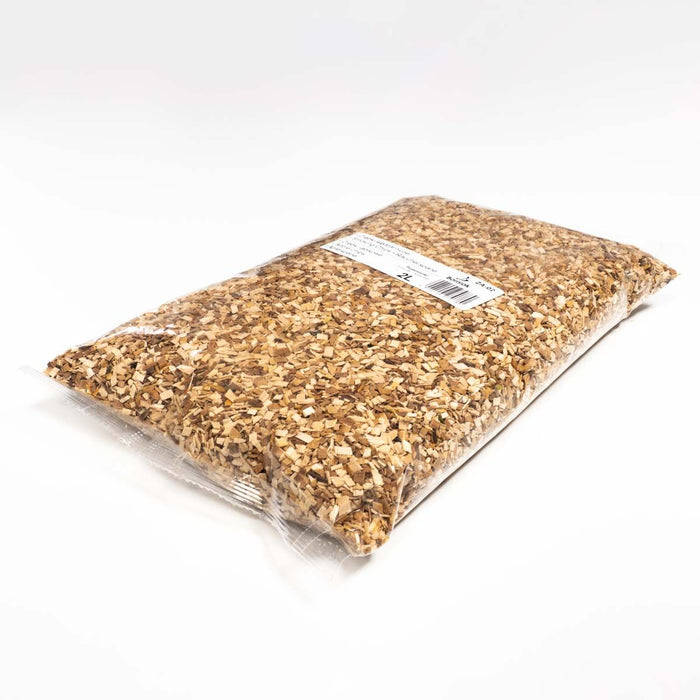 Borniak apple smoking chips in clear plastic bag for outdoor grill smoking