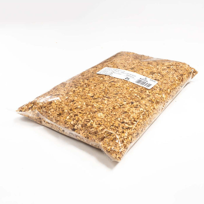 Borniak Cherry Smoking Wood Chips in clear plastic bag for outdoor grill
