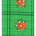freckled sage bouquet green oilcloth swatch
