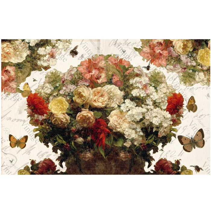 Bouquet of Flowers Medium Rice Paper - JRV - 23.5" x 15.5" Made in USA