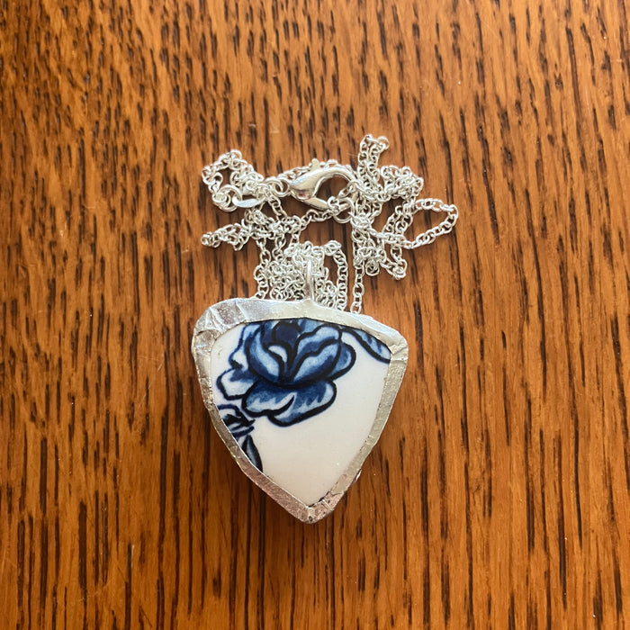 Broken Pottery Artisan Made Pendant Molly Hatch Mug Handcrafted Necklace 1 in x 1 in
