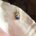 Broken Pottery Artisan Made Pendant Molly Hatch Mug Handcrafted Necklace 1/2 in x 3/4 in