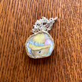 Broken Pottery Artisan Made Pendant Royal Kent Mouse Plate Handcrafted Necklace 1 1/4 in x 1 in