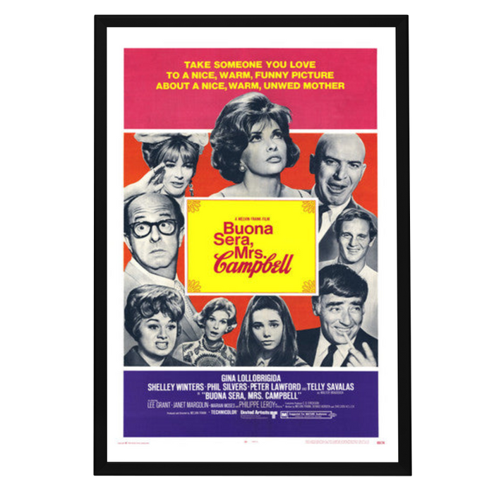 "Buona Sera, Mrs. Campbell" (1968) Framed Movie Poster
